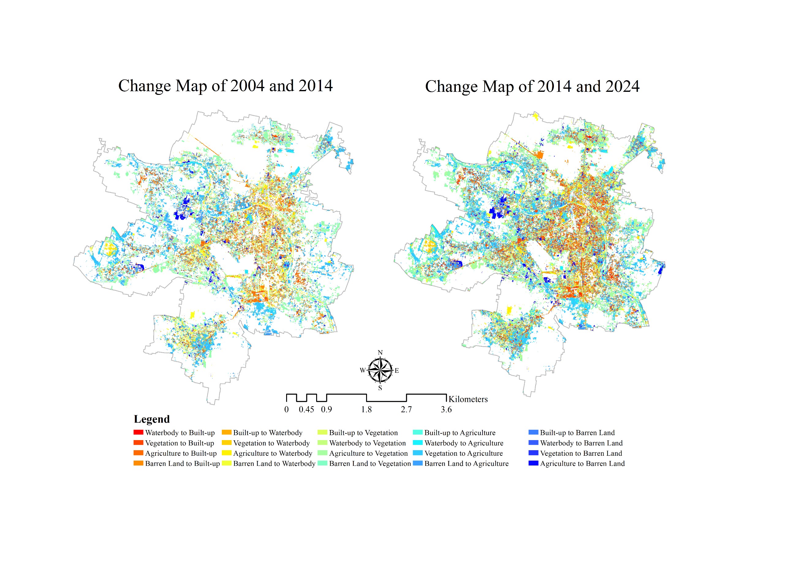 Rate Change Map Urban Growth Framework & Analysis